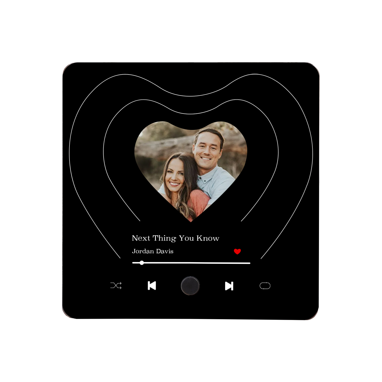 Personalized Music Refrigerator Magnet – Custom Photo & Song | Valentine's Gift for Him/Her | Jessemade