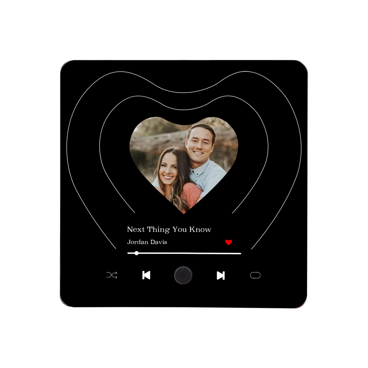 Personalized Music Refrigerator Magnet – Custom Photo & Song | Valentine's Gift for Him/Her | Jessemade