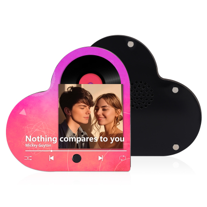 Personalized Couple Fridge Magnets – Customize with Photos and Favorite Songs – Valentine's Day Colorful Home Decor | Jessemade