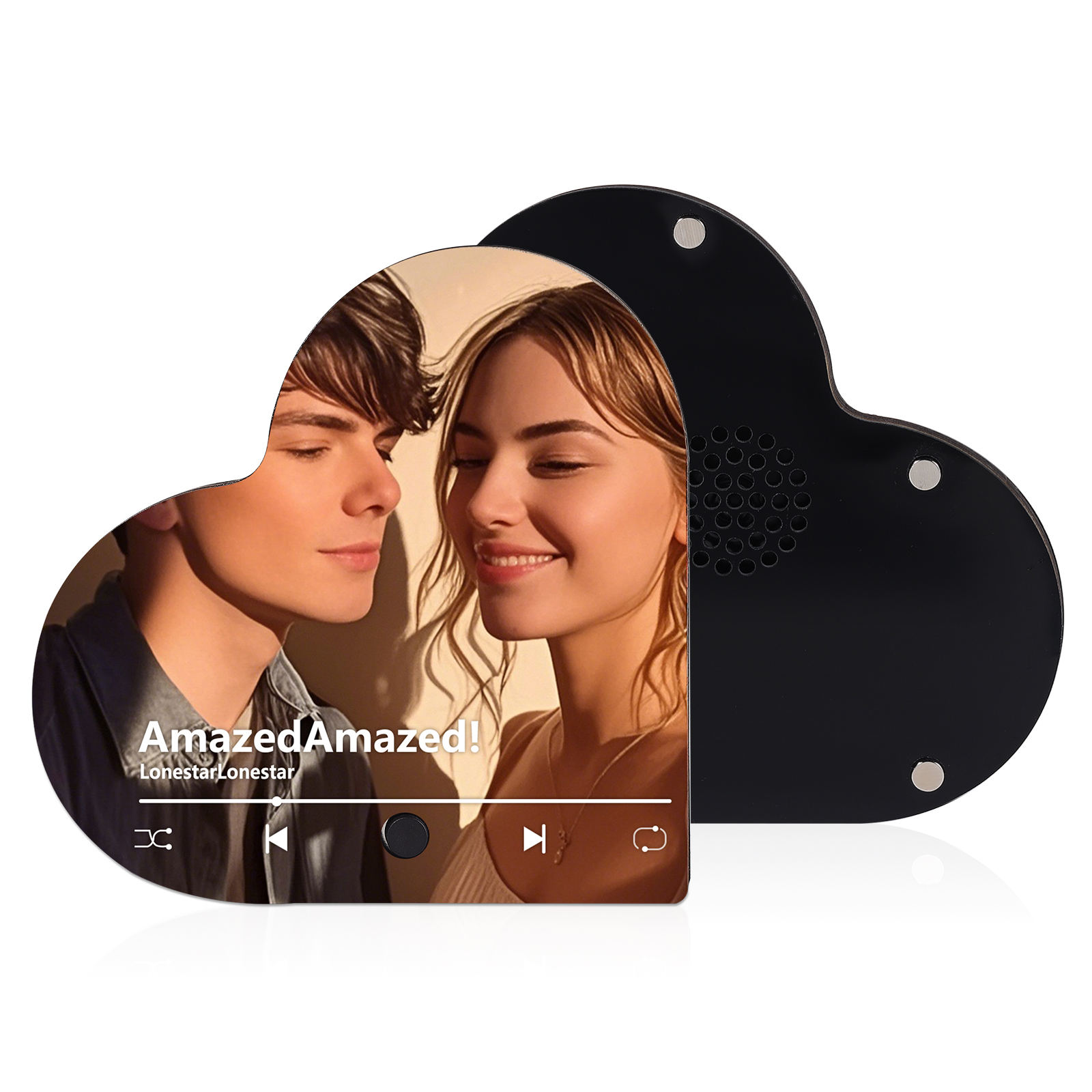 Personalized Couple Fridge Magnets – Customized Photos and Favorite Songs – Home Decorations for Valentine’s Day | Jessemade