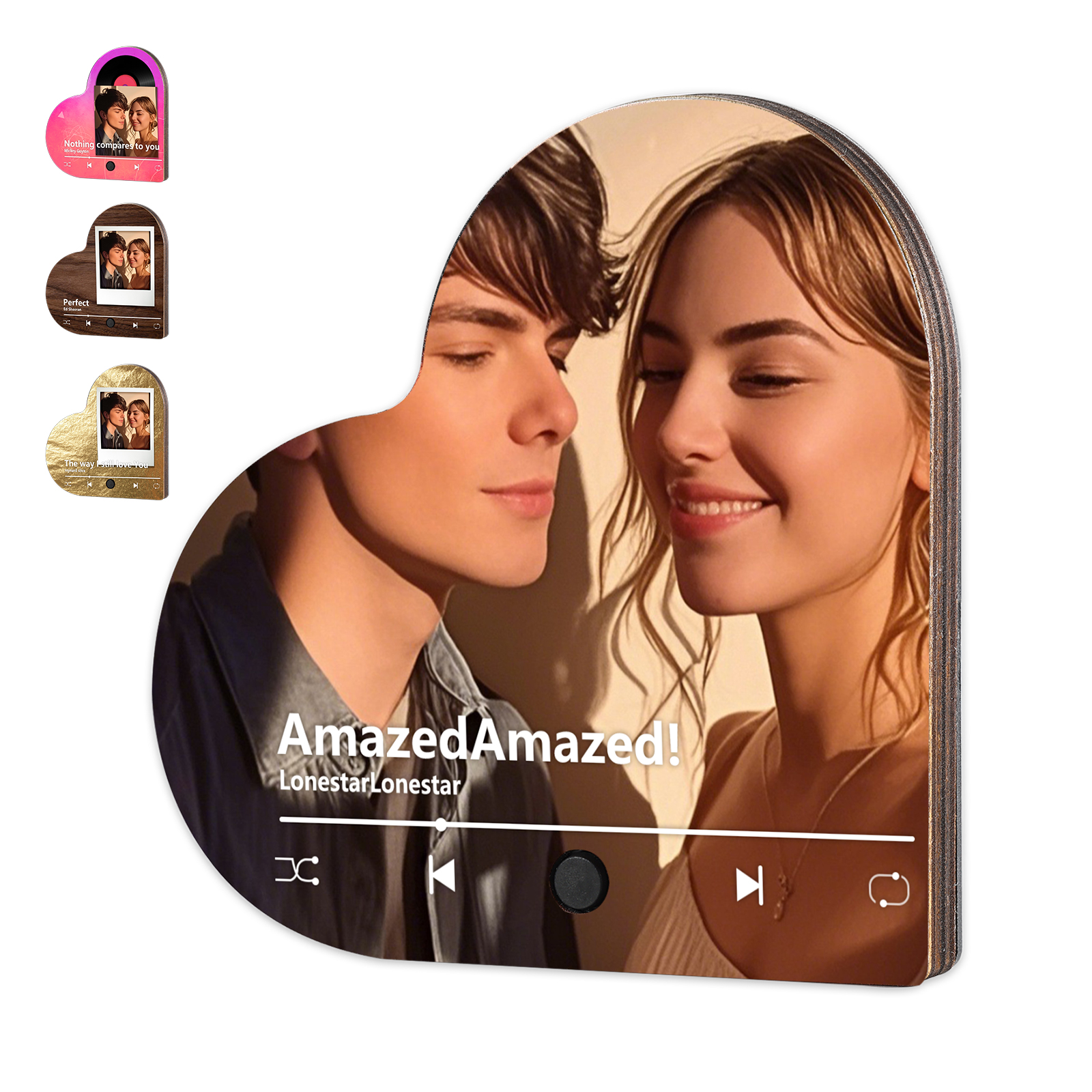 Personalized Couple Fridge Magnets – Customized Photos and Favorite Songs – Home Decorations for Valentine’s Day | Jessemade