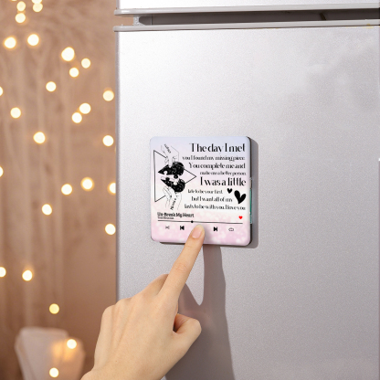 Personalized Fridge Magnet The Day I Met You I Found My Missing Piece Heart Puzzle Valentines Day Gift