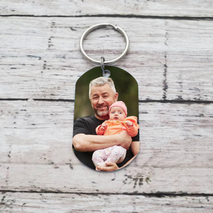Personalized Photo Keychain Legend Husband Daddy Grandpa Custom Gift for Grandpa | Jessemade