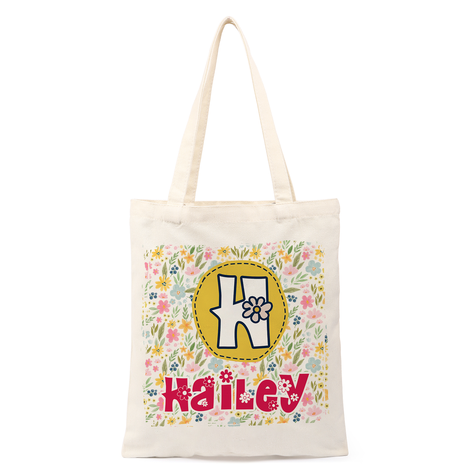 Personalized Alphabet Bee Tote Bag – Unique Design Back-to-School Gift for Kids