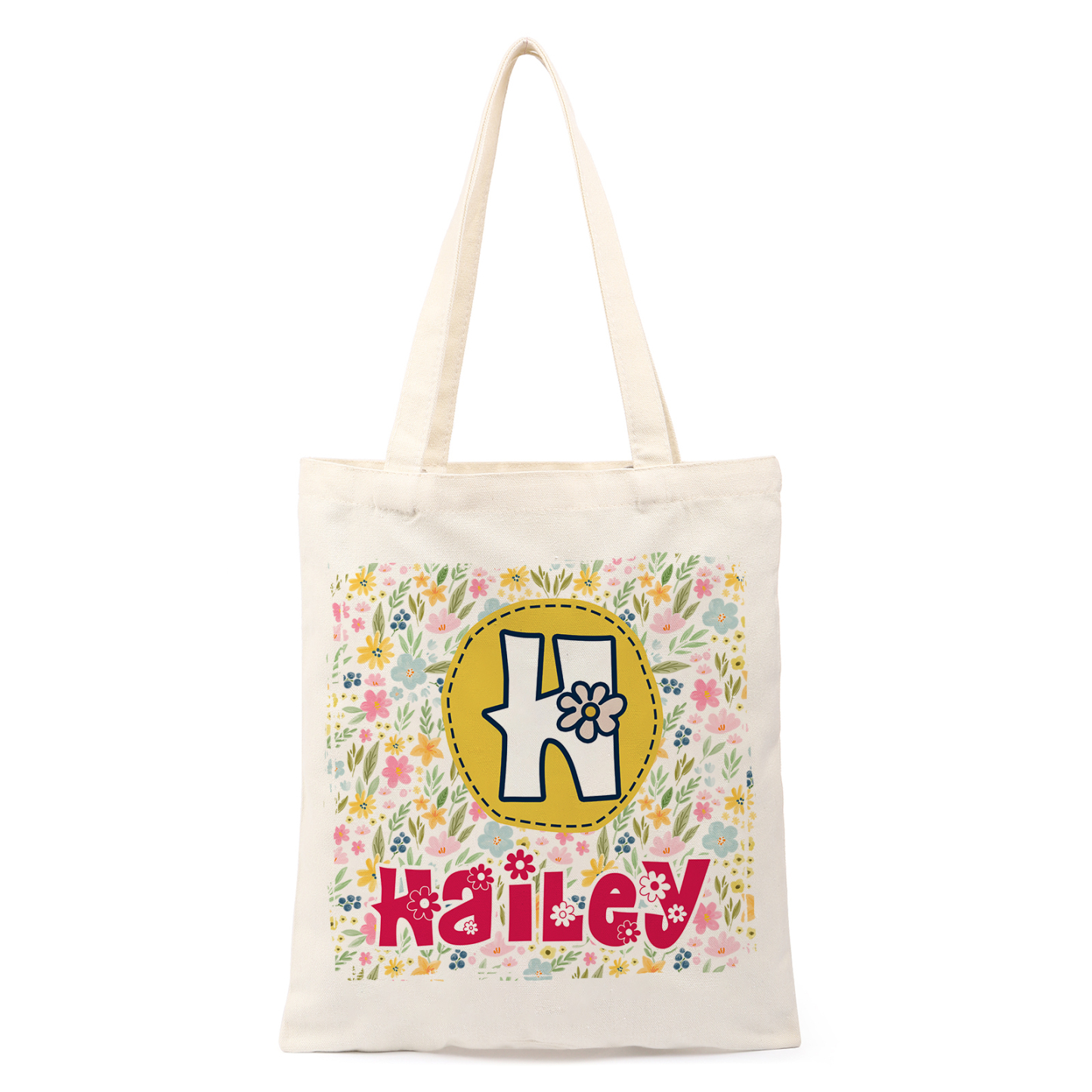 Personalized Alphabet Bee Tote Bag – Unique Design Back-to-School Gift for Kids