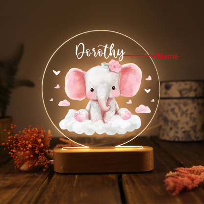 Personalized Night Light - Custom Name with LED Lighting Warm Light Elegant Gift for Little Princess for Daughter | Jessmade