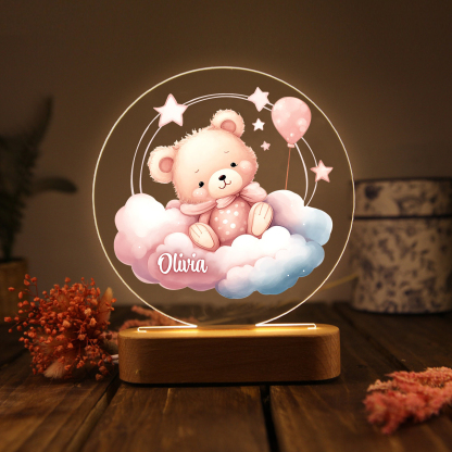 Personalized Night Light - Custom Name with LED Lighting Warm Light Elegant Gift for Little Princess for Daughter | Jessmade
