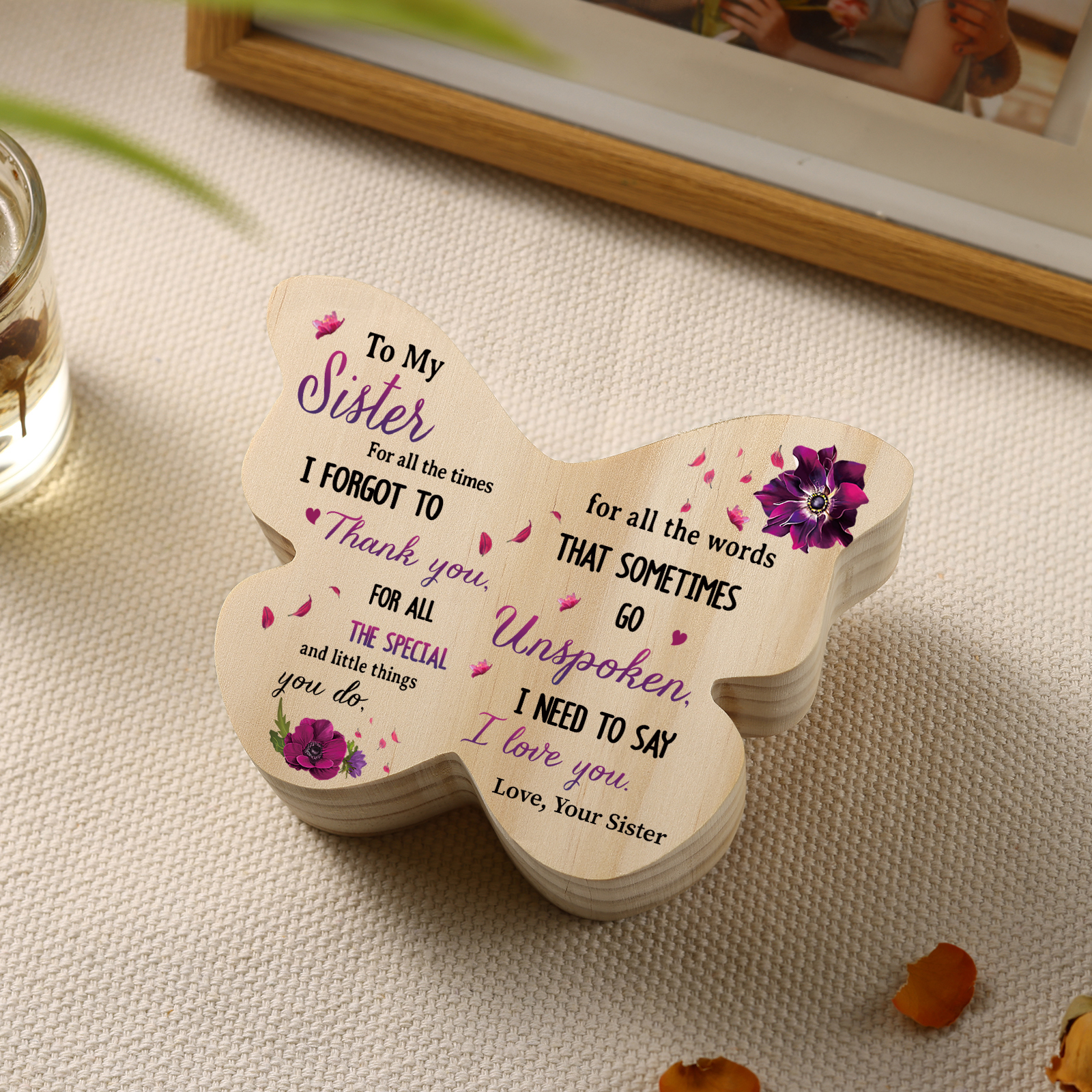 Butterfly Wooden Home Decor - Best Friend Christmas Gift | Jessemade