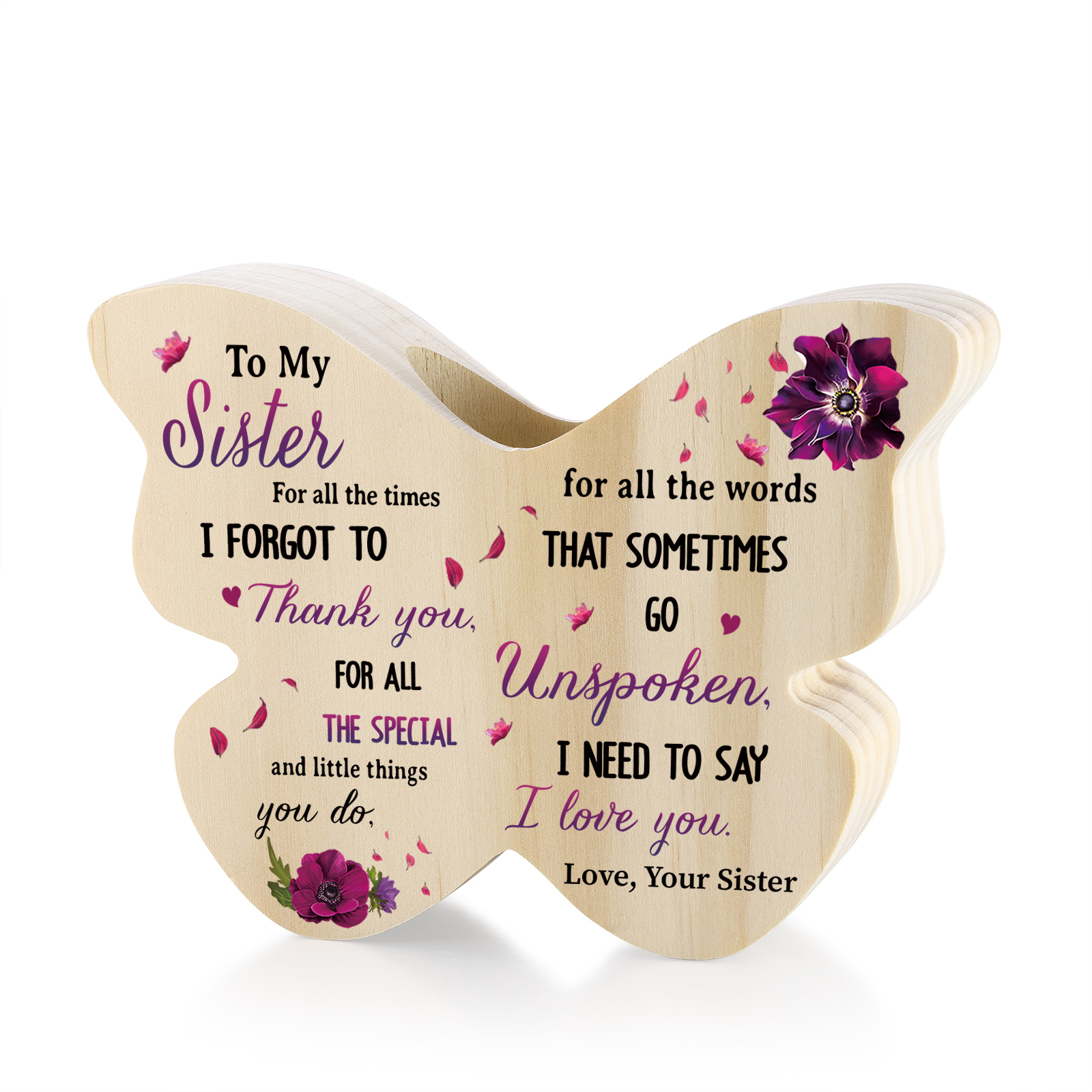 Butterfly Wooden Home Decor - Best Friend Christmas Gift | Jessemade
