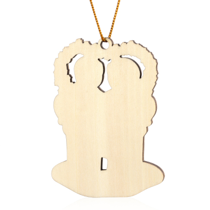 Personalized Wooden heart Wreath Family Christmas Ornament with Custom 3-5 Names & 1 Text Christmas Gift for Family | Jessemade