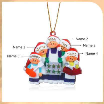 Personalised Family Christmas Ornament - Custom 2-5 Names Wooden Decoration Gift for Family | Jessemade