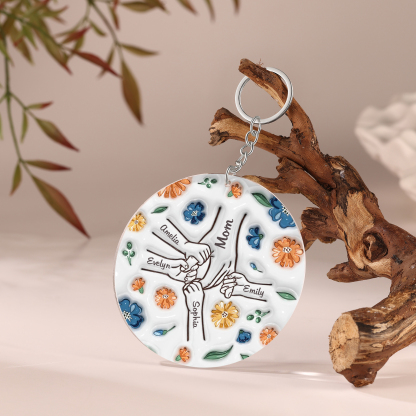 Personalized Family Christmas Hanging Ornament with Custom 2-9 Names - Christmas Gift for Grandma/Mom | Jessmade