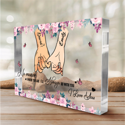 Personalised Acrylic Couple Ornament with Custom 2 Names Christmas Gift for Her | Jessmade