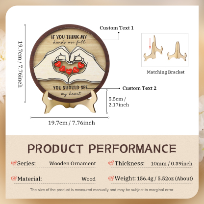 Personalized Home Frame Wooden Ornaments Custom 2-5 Names & 2 Text Ornaments Gift For Family| Jessmade