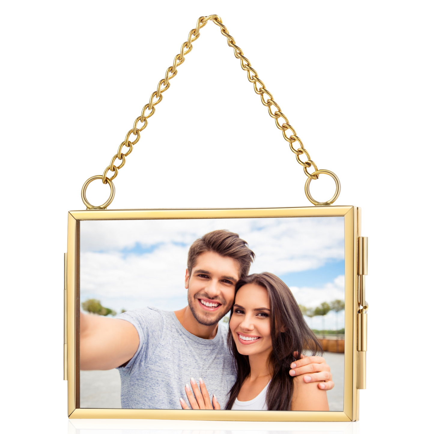 Personalized Mini Photo Ornament Openable Photo Frame Romantic Valentine's gift for Lover | Jessemade