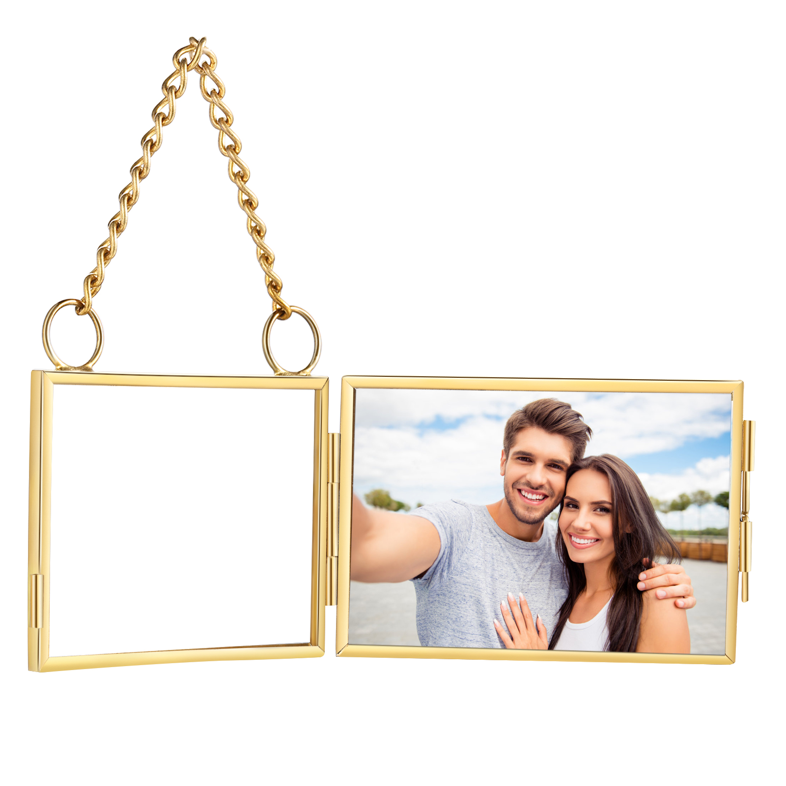 Personalized Mini Photo Ornament Openable Photo Frame Romantic Valentine's gift for Lover | Jessemade