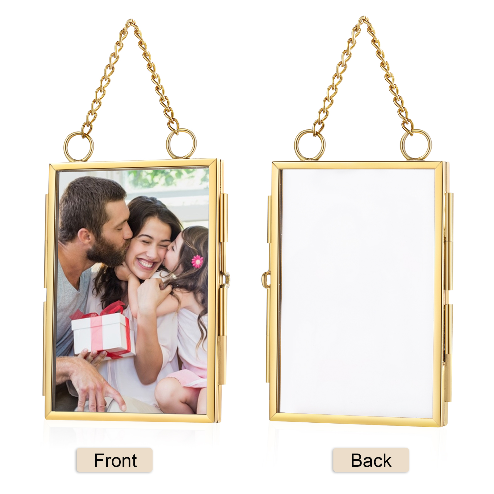 Personalized Mini Photo Ornament Openable Photo Frame Romantic Valentine's gift for Lover | Jessemade