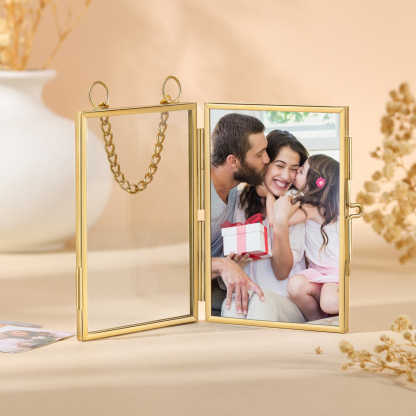 Personalized Mini Photo Ornament Openable Photo Frame Romantic Valentine's gift for Lover | Jessemade