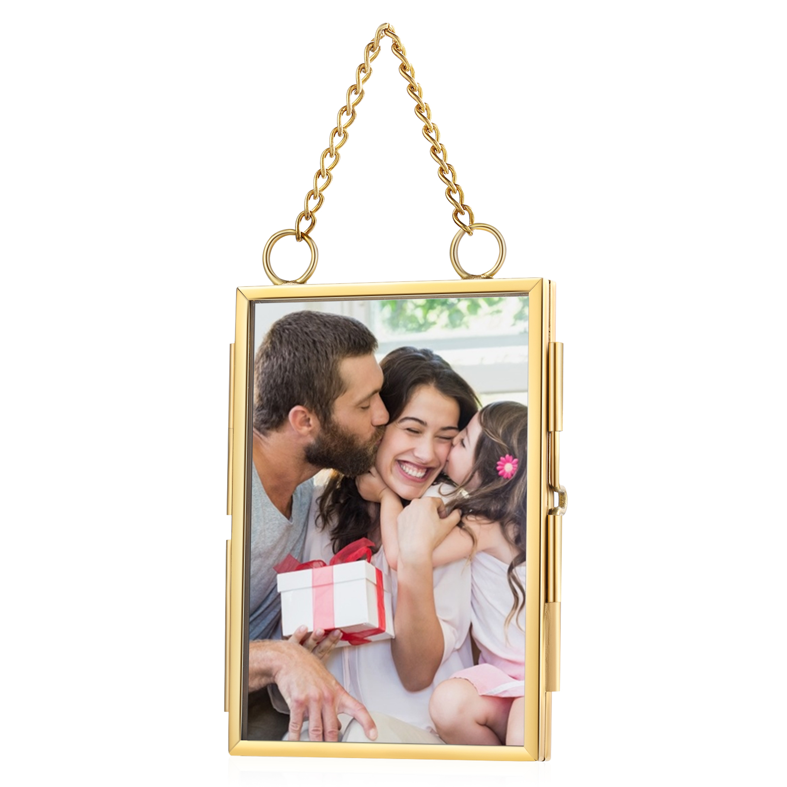 Personalized Mini Photo Ornament Openable Photo Frame Romantic Valentine's gift for Lover | Jessemade