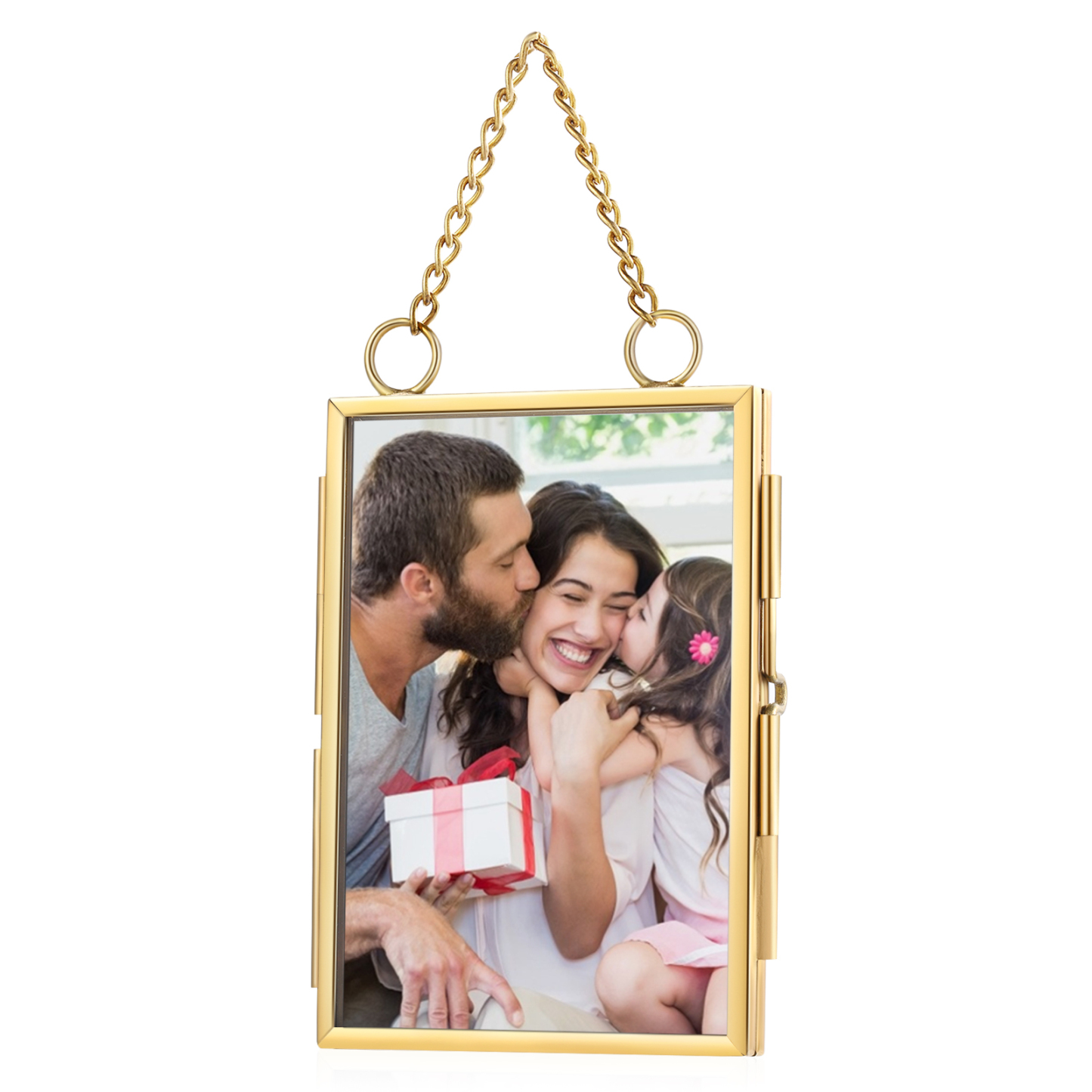 Personalized Mini Photo Ornament Openable Photo Frame Romantic Valentine's gift for Lover | Jessemade