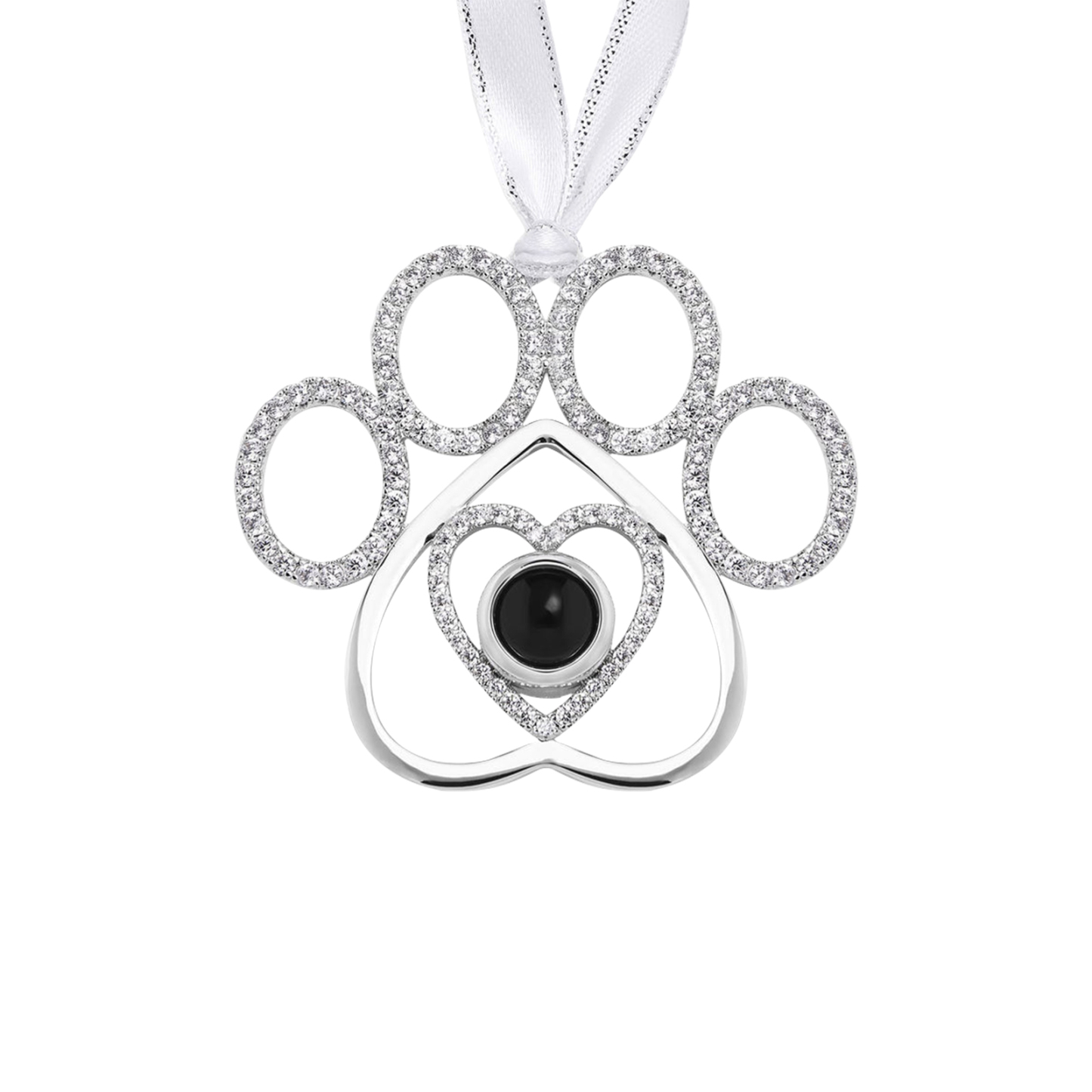 Personalized Dog Paw Photo Projection Ornament – Heartfelt Christmas Gift for Family | Jessemade