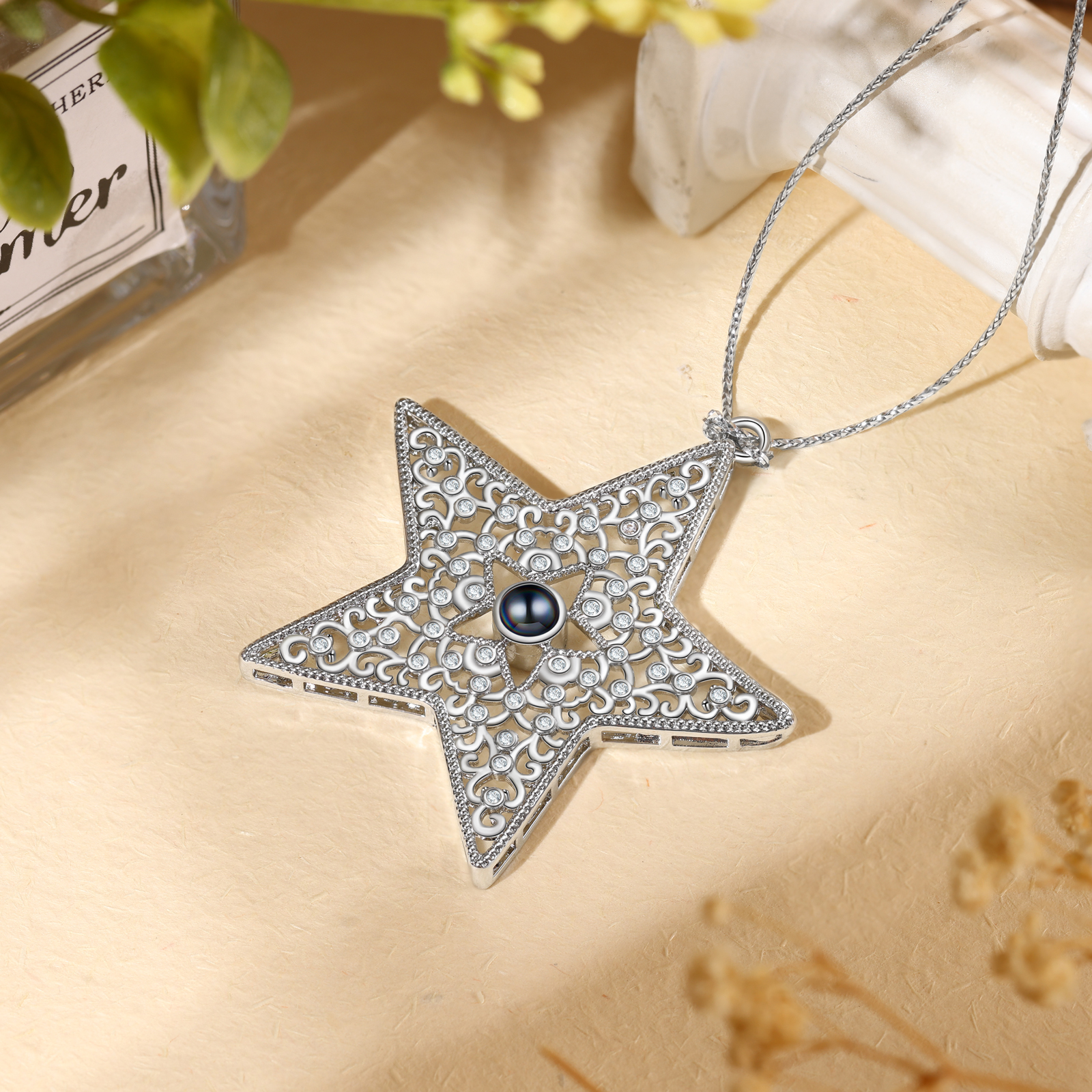 Personalised Star Photo Projection Ornament - Valentine’s Day Gift for Him/Her | Jessemade