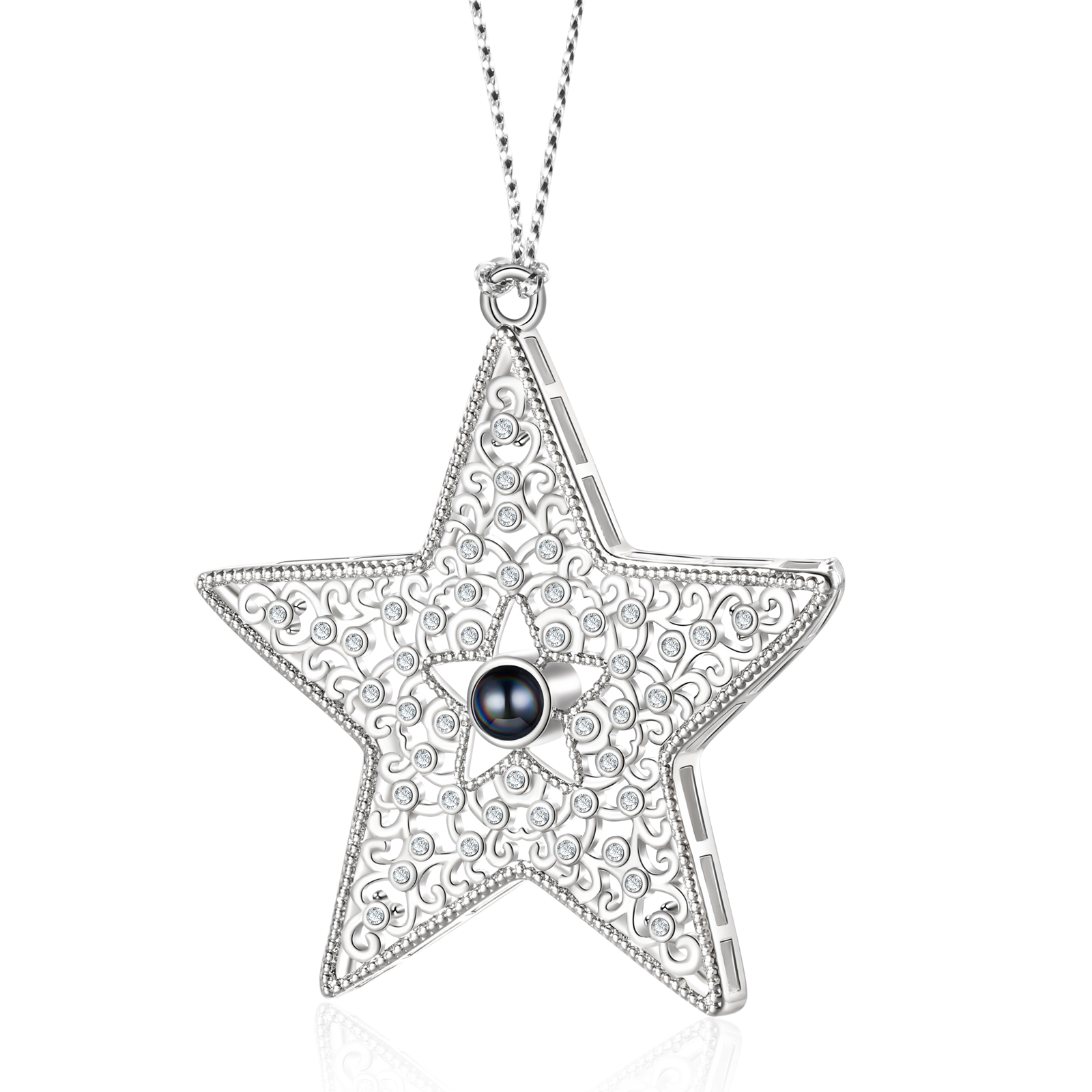 Personalised Star Photo Projection Ornament - Valentine’s Day Gift for Him/Her | Jessemade