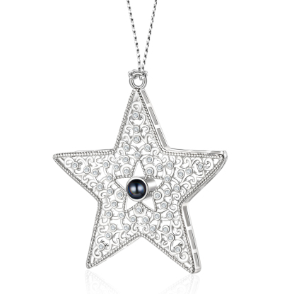 Personalised Star Photo Projection Ornament - Valentine’s Day Gift for Him/Her | Jessemade