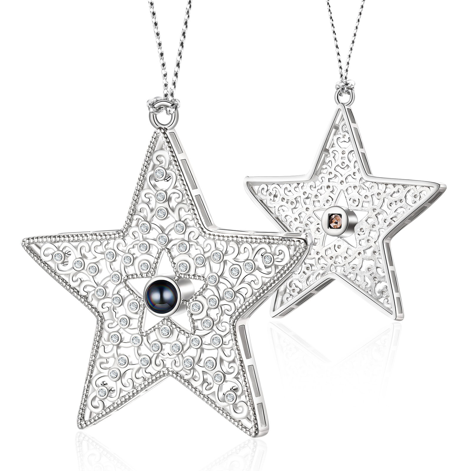 Personalised Star Photo Projection Ornament - Valentine’s Day Gift for Him/Her | Jessemade