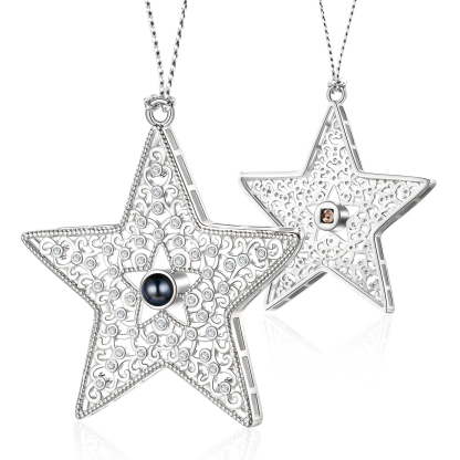 Personalised Star Photo Projection Ornament - Valentine’s Day Gift for Him/Her | Jessemade
