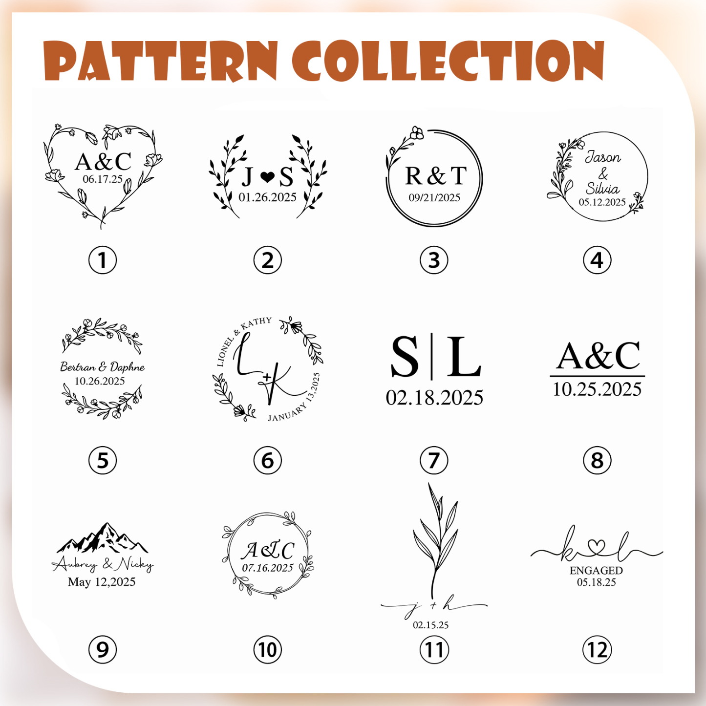  Personalized Engagement Vase with Names and Date, Unique Ceramic Flower Jug Gift