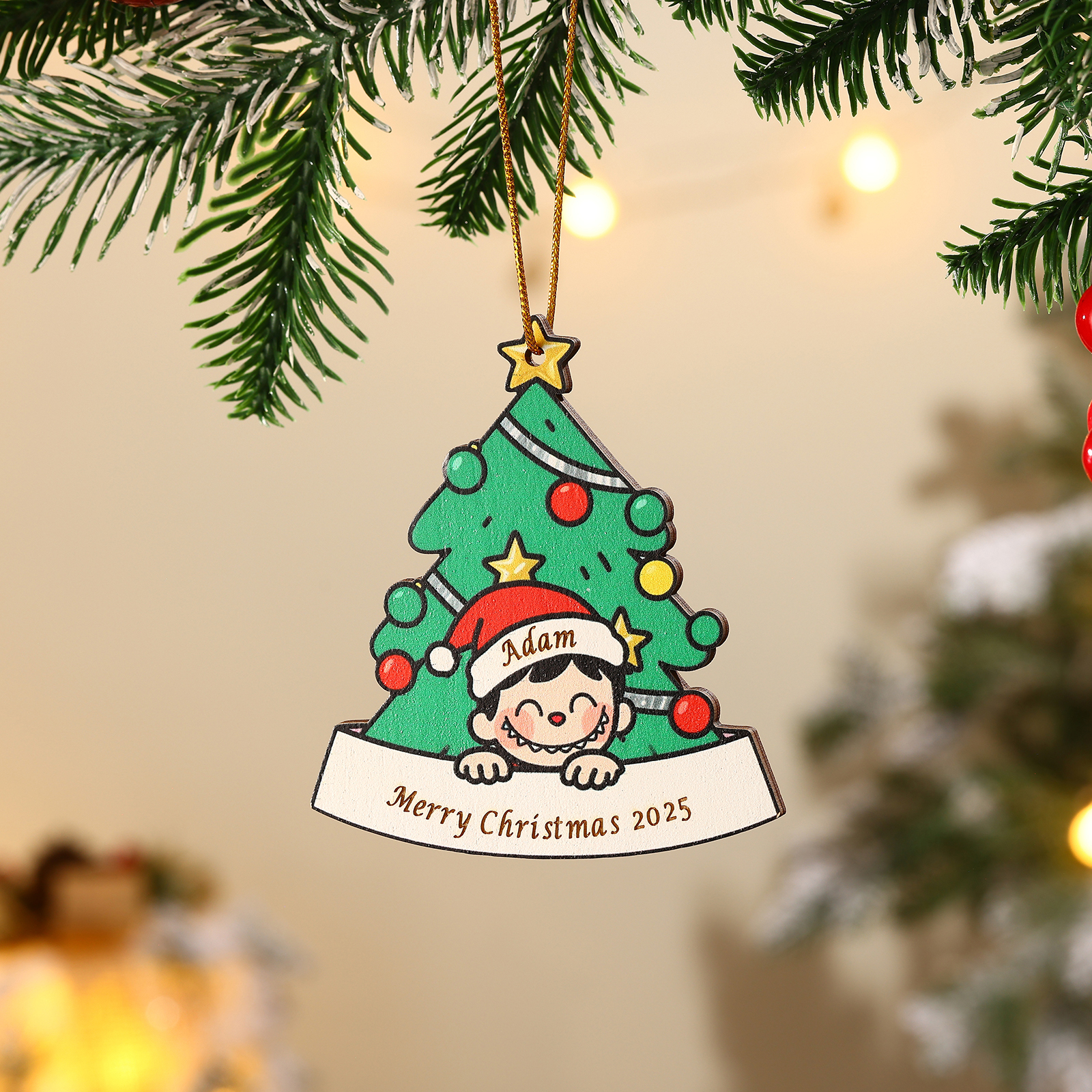 Personalized Family Christmas Tree Ornament 2025