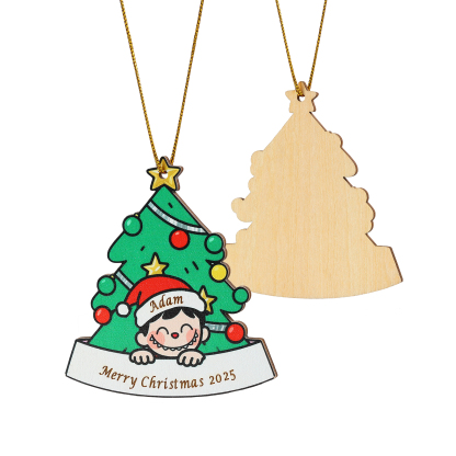 Personalized Family Christmas Tree Ornament 2025