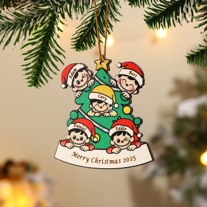 Personalized Family Christmas Tree Ornament 2025