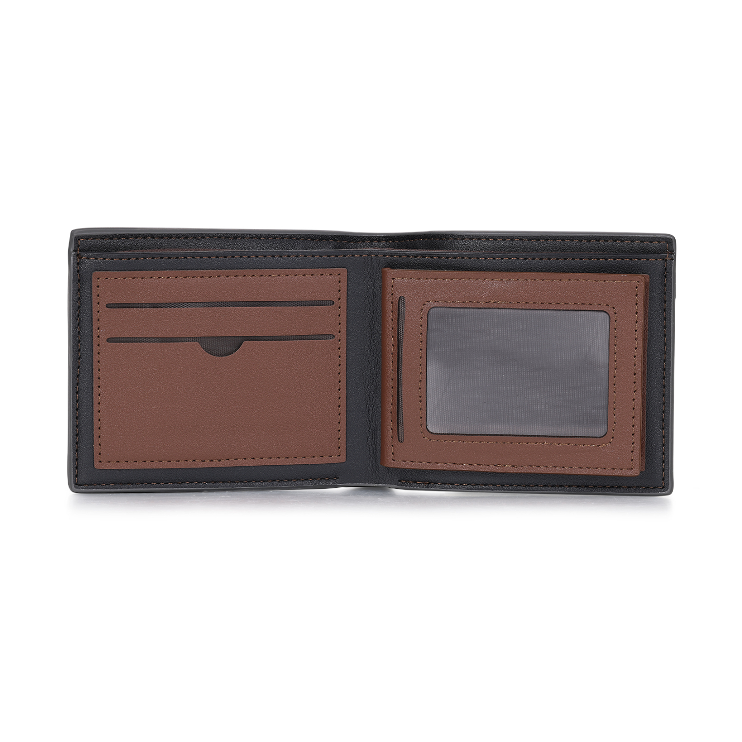 Personalized Men’s Leather Bifold Wallet with Engraved photo Custom Initials and Name