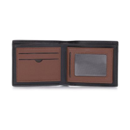 Personalized Men’s Leather Bifold Wallet with Engraved photo Custom Initials and Name
