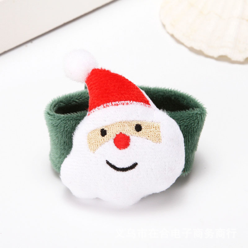 Christmas Flannel Bracelet with Christmas Tree/Snowman/Deer Decorations | Jessemade