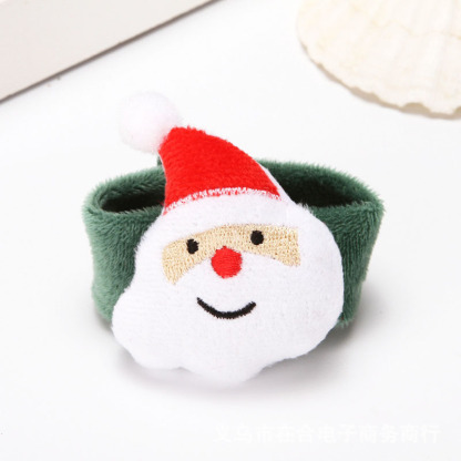 Christmas Flannel Bracelet with Christmas Tree/Snowman/Deer Decorations | Jessemade