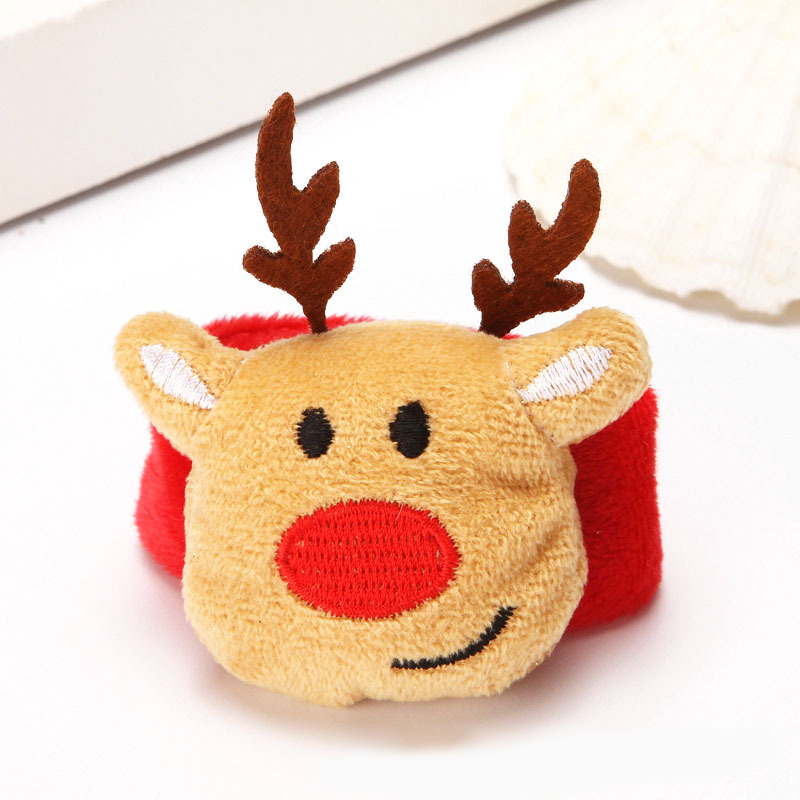 Christmas Flannel Bracelet with Christmas Tree/Snowman/Deer Decorations | Jessemade