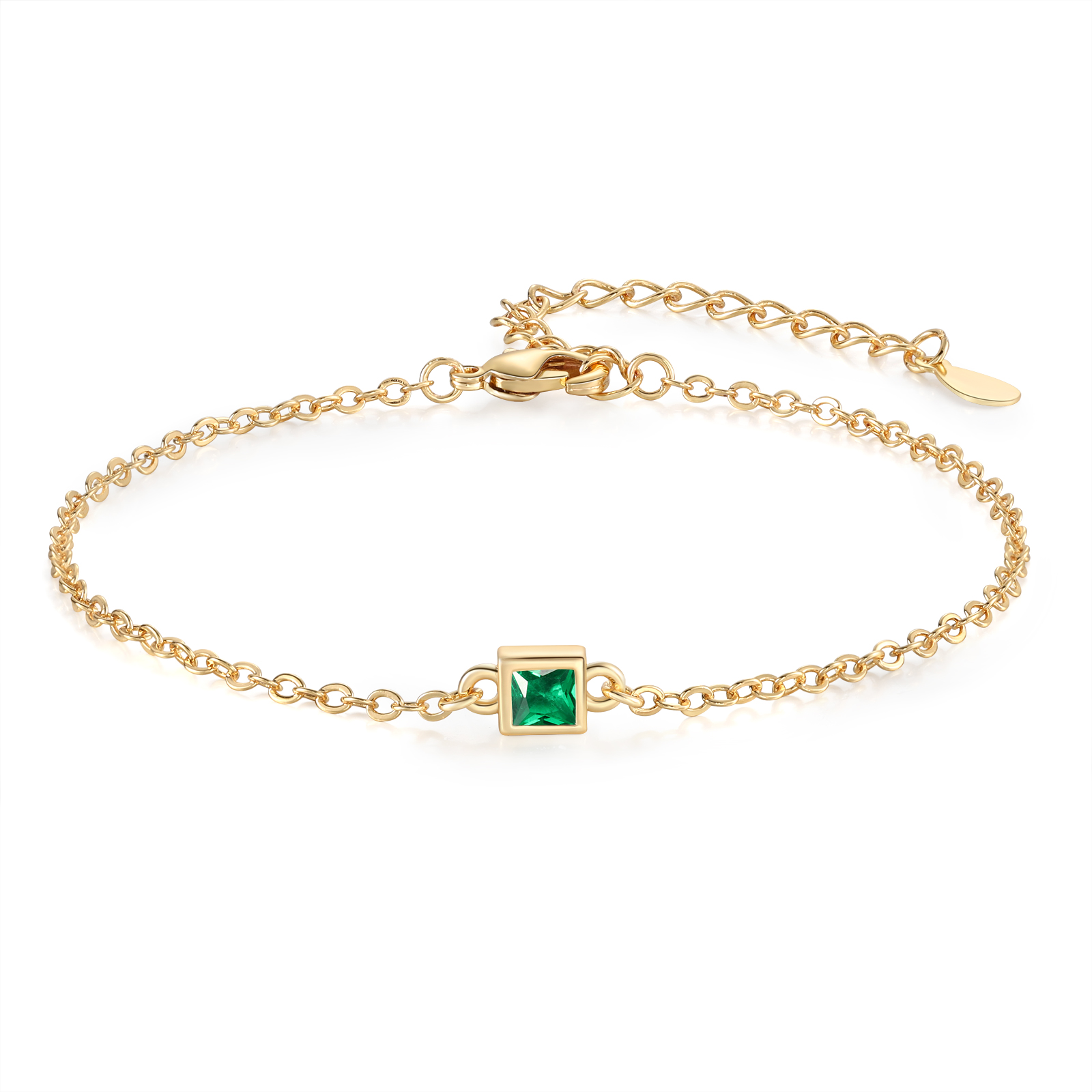 S925 sterling silver personalized family birthstone bracelet, customizable with 1–6 stones, minimalist bracelet, meaningful everyday jewelry, gift for mom or grandma for Mother’s Day, birthday