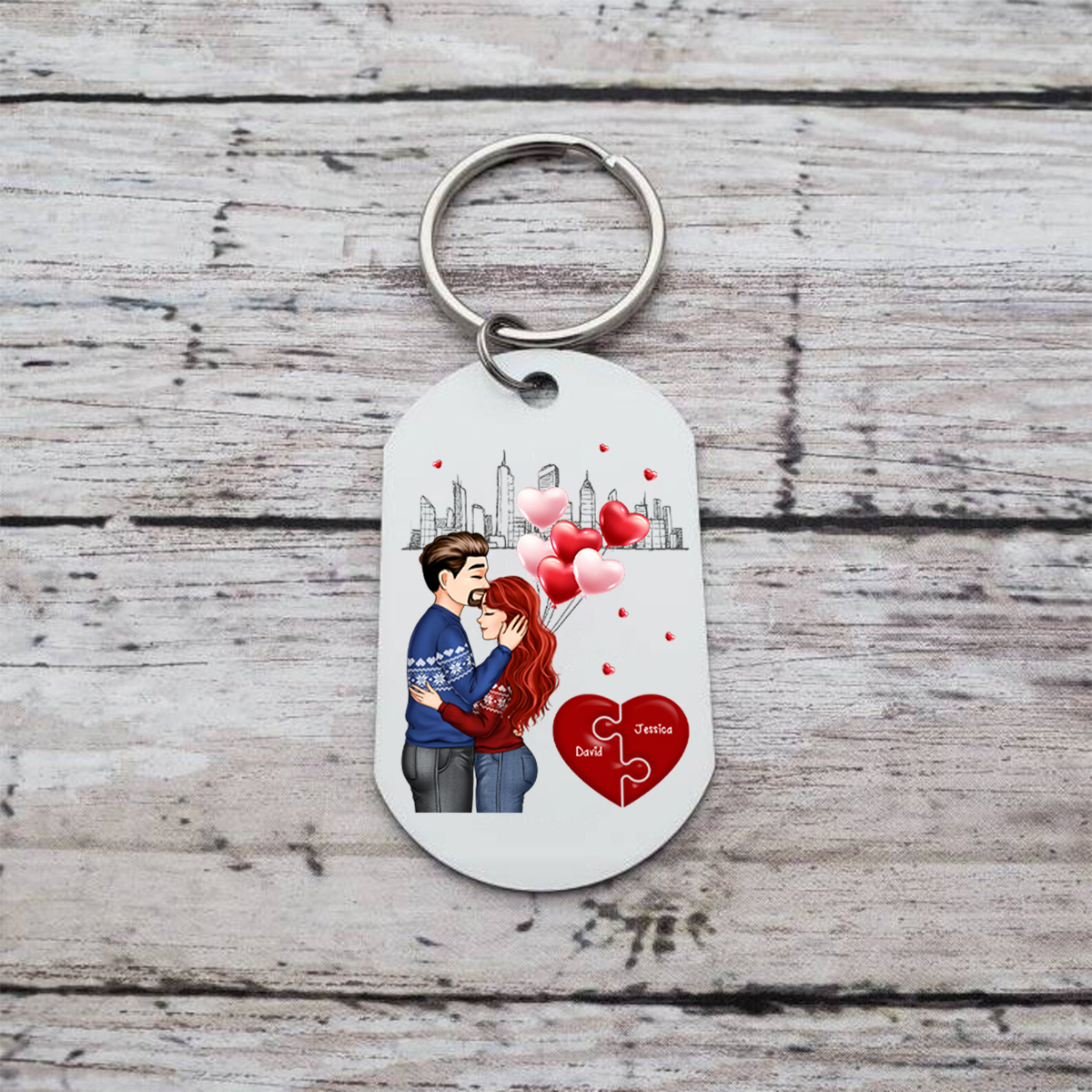 Personalized Calendar Keychain - The Day I Found My Missing Piece