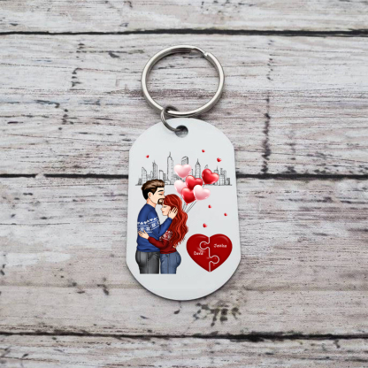 Personalized Calendar Keychain - The Day I Found My Missing Piece