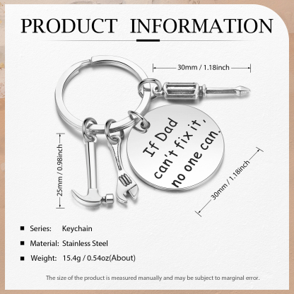 If Dad Can't Fix It, No One Can-Dad Tool Keychain Keyring