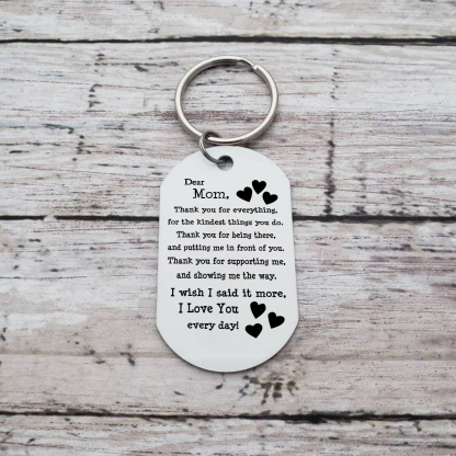 Personalized Text Pendant Keychain Copywriting is As A Mother's Day Gift For Mom
