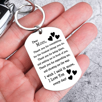 Personalized Text Pendant Keychain Copywriting is As A Mother's Day Gift For Mom