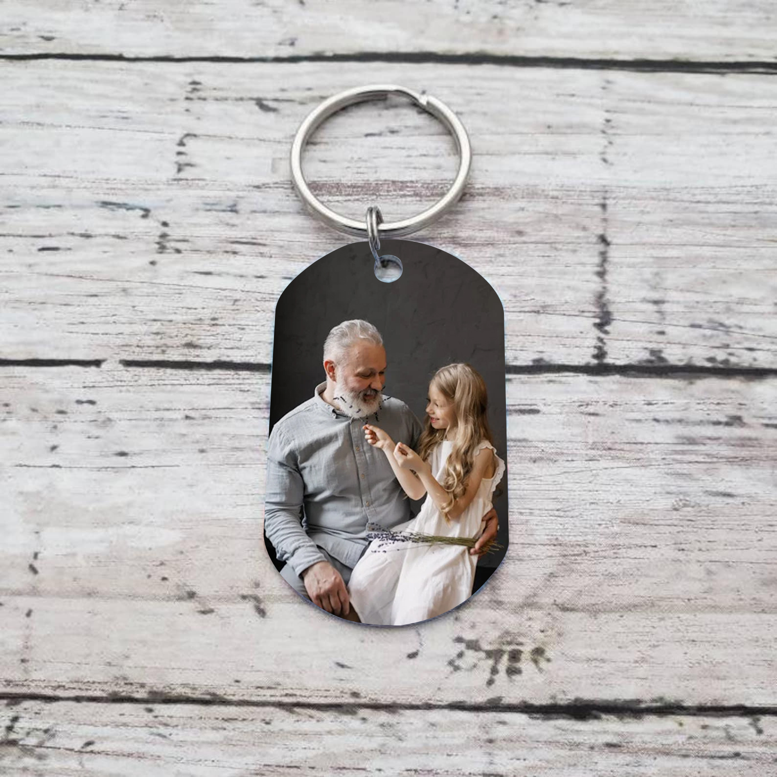 Personalized Memorial Keyring Custom Photo and Text Keyring - Memorial Angel Design | Jessmade