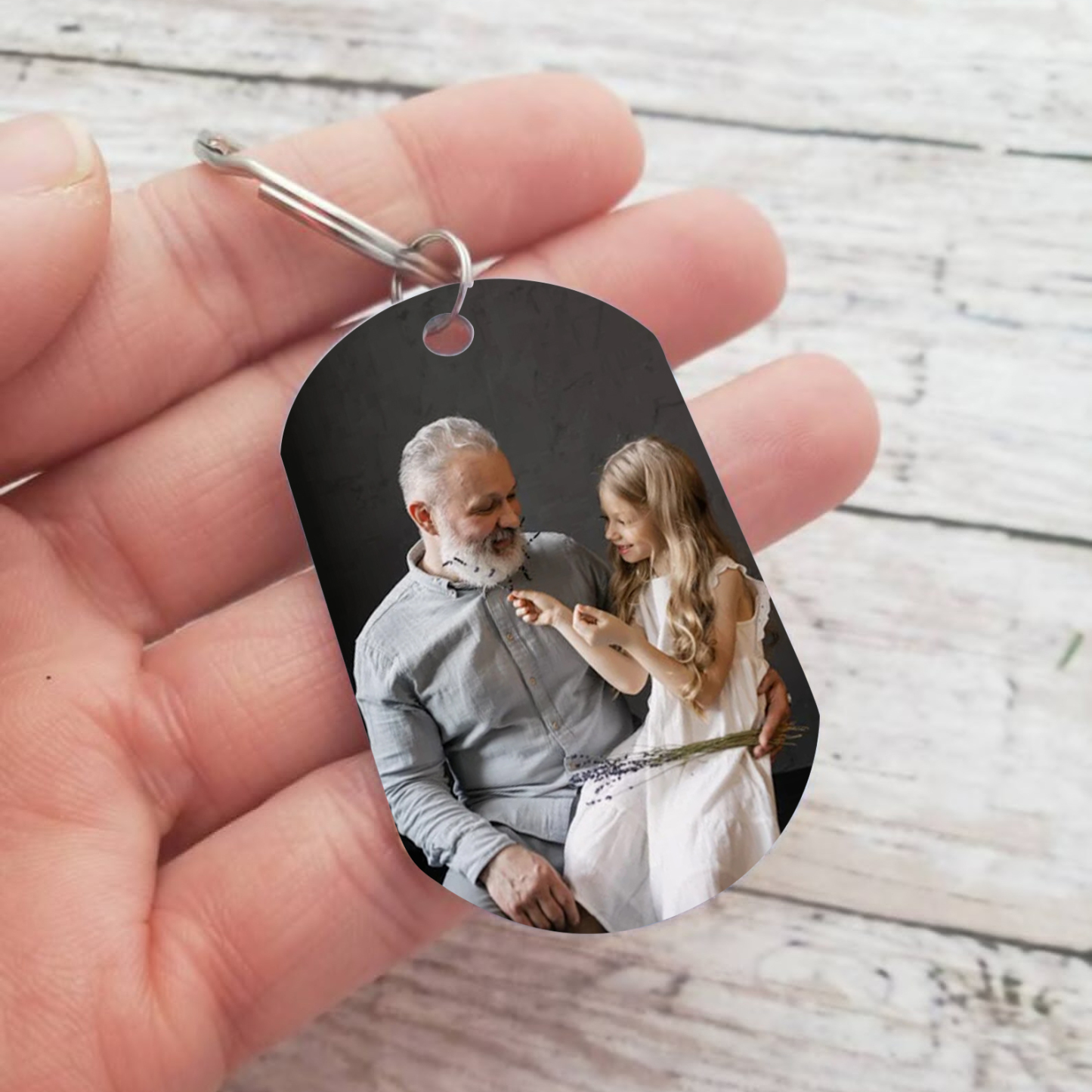 Personalized Memorial Keyring Custom Photo and Text Keyring - Memorial Angel Design | Jessmade