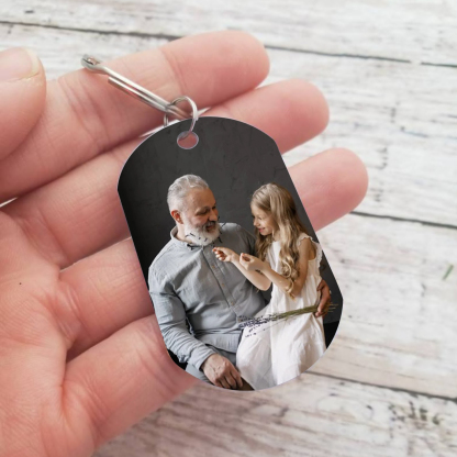 Personalized Memorial Keyring Custom Photo and Text Keyring - Memorial Angel Design | Jessmade