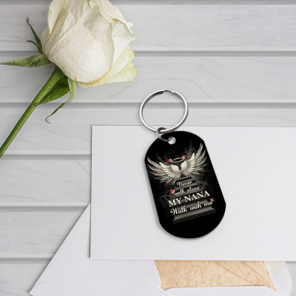 Personalized Memorial Keychain Custom Text Keychain - A Heartfelt Keepsake for Family | Jessmade