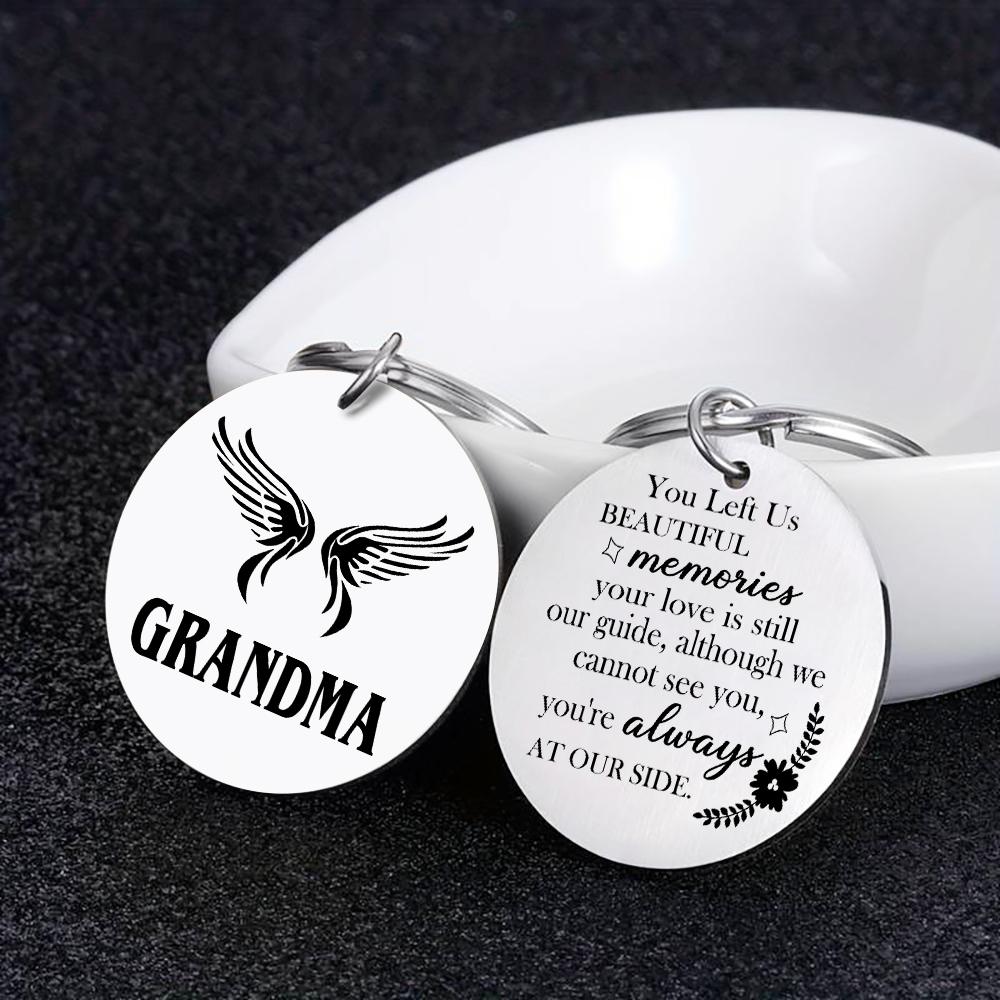 Personalized Memorial Keyring Custom Photo and Text Keyring - Memorial